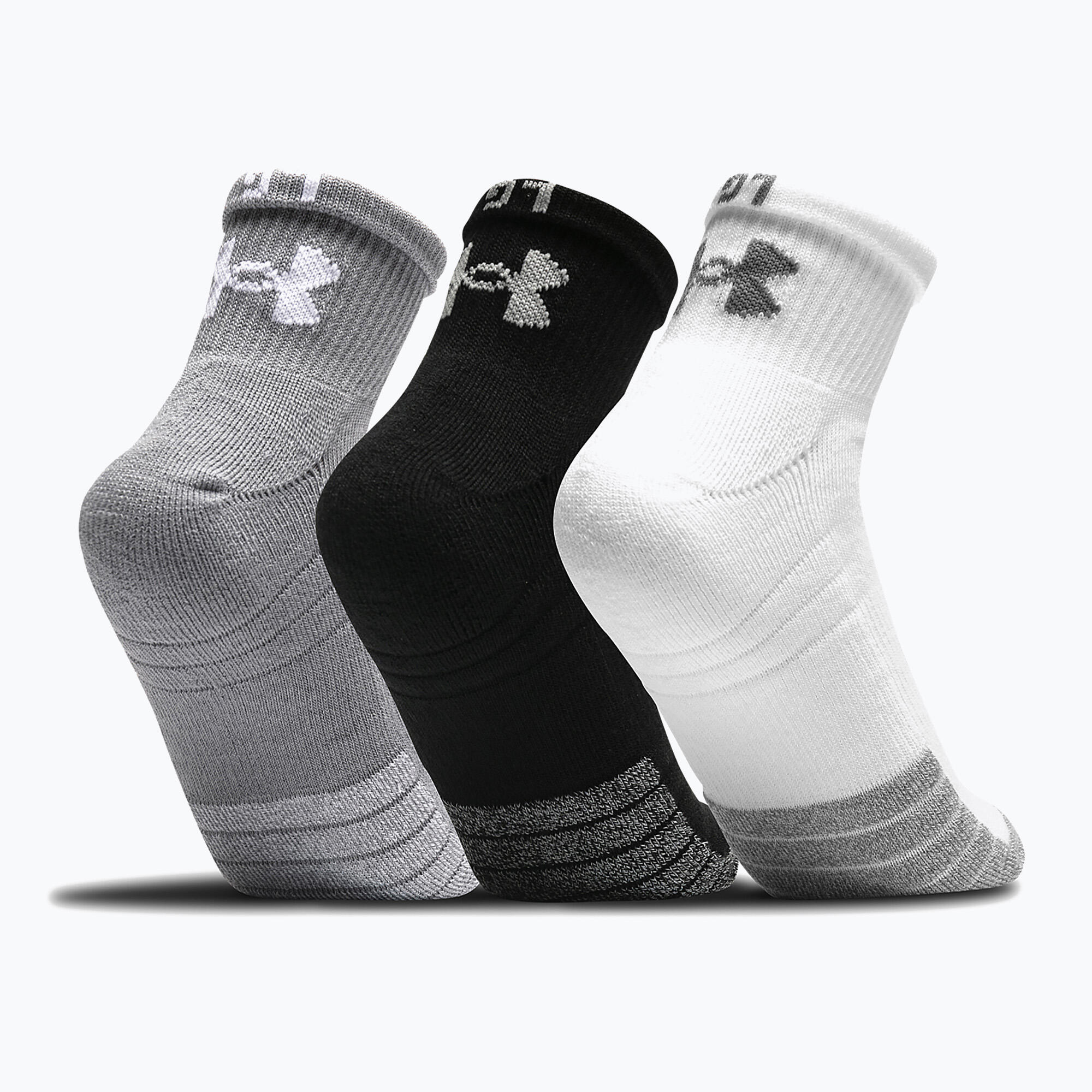 Chaussettes de sport Under Armour Heatgear Quarter 3 paires 2/5