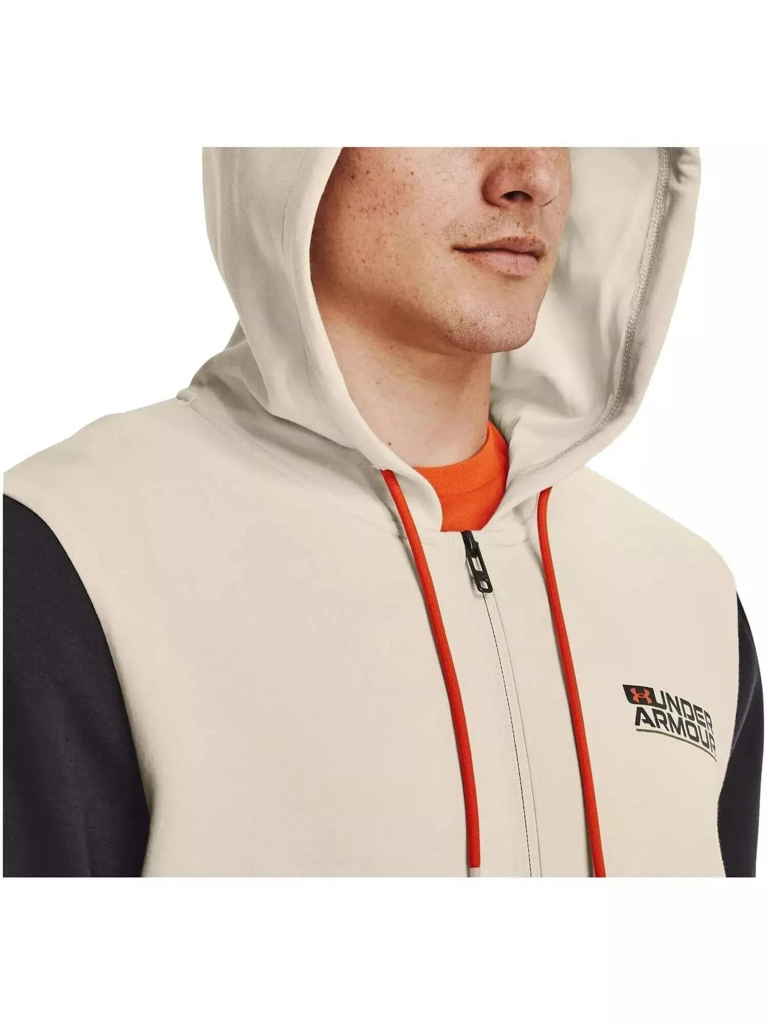 Kapuzenpullover UA SUMMIT KNIT FZ HD Herren - sand 3/5