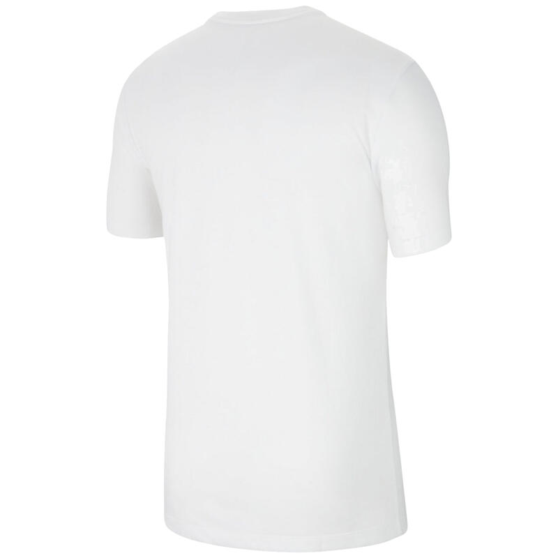 Heren-T-Shirt met Korte Mouwen Nike 100 Wit