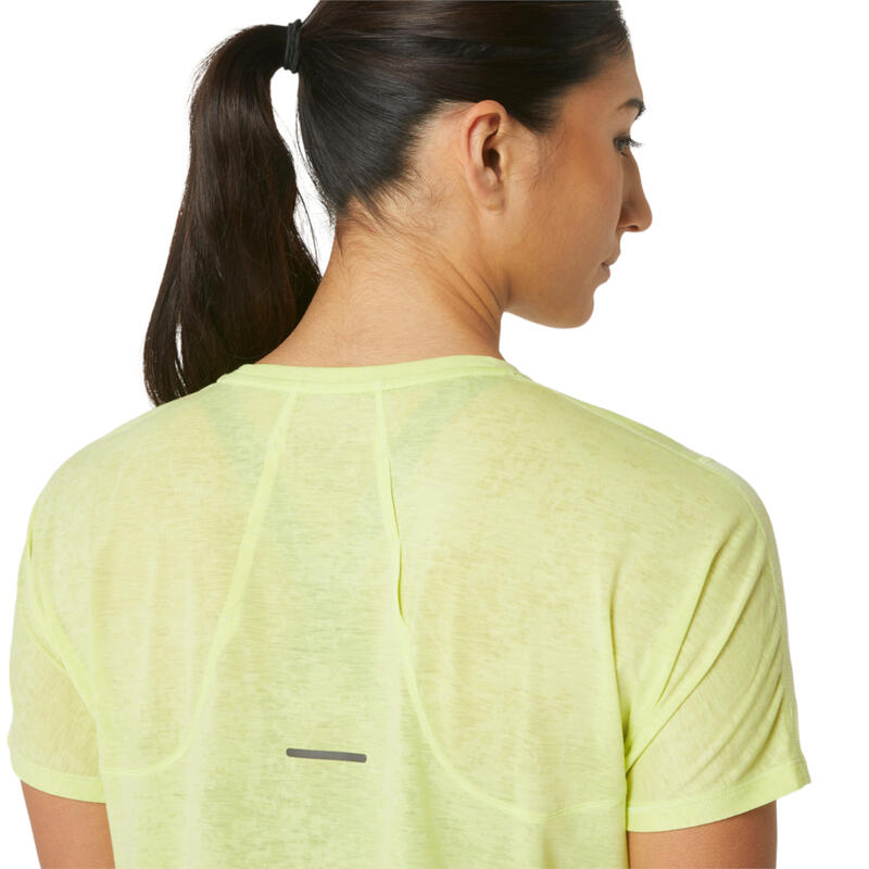 T-shirt desportiva de manga curta ASICS Metarun Pattern SS Top para mulher