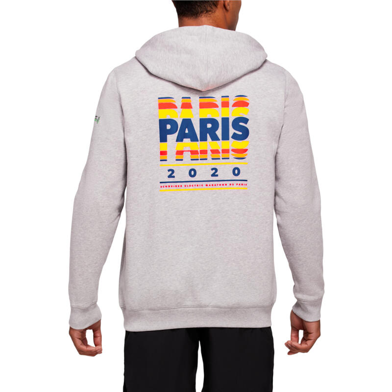 Férfi pulóver, ASICS Paris FZ Hoodie, szürke