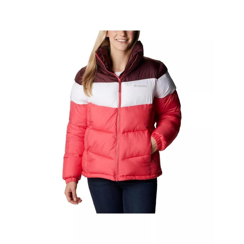 Jacheta de primavara Puffect Color Blocked Jacket - roz femei