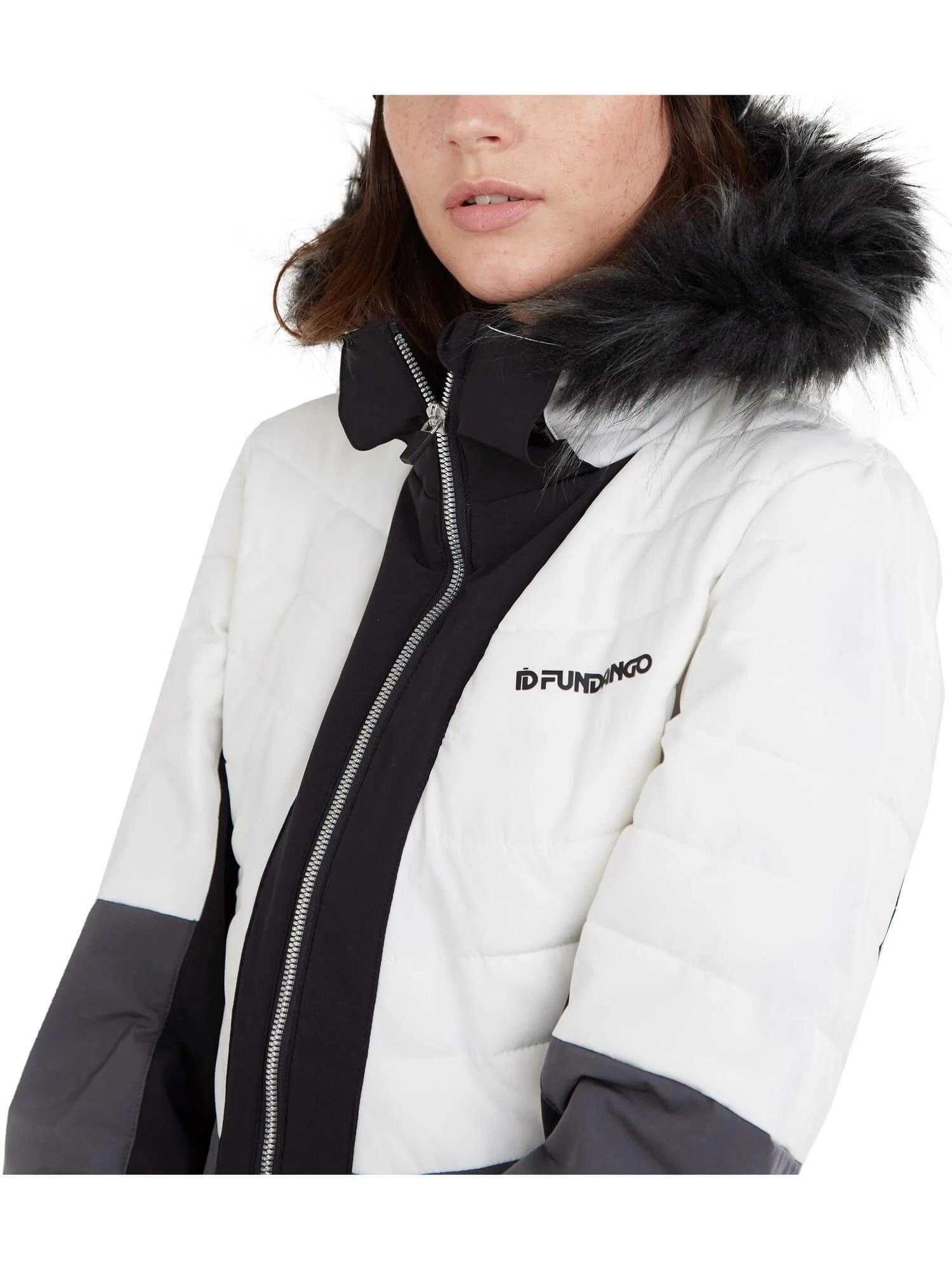 Gesteppt Skijacke Salina Padded Jacket Damen - Schwarz 3/5