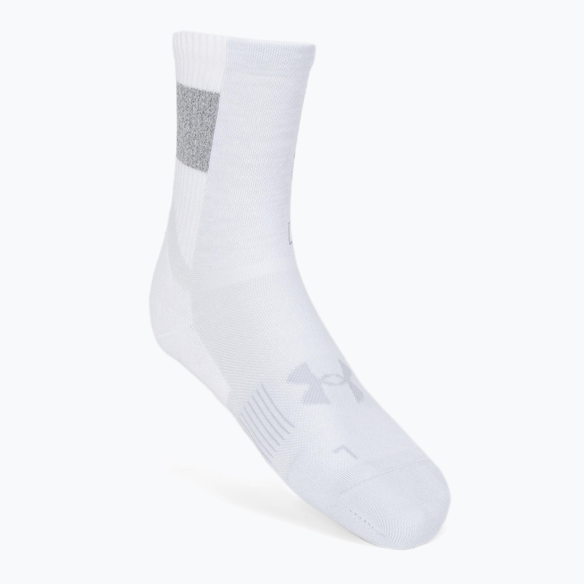 Under Armour - Chaussettes D'Entraînement Under Armour Armourdry Run Crew - Chaussettes - Blanc - Decathlon