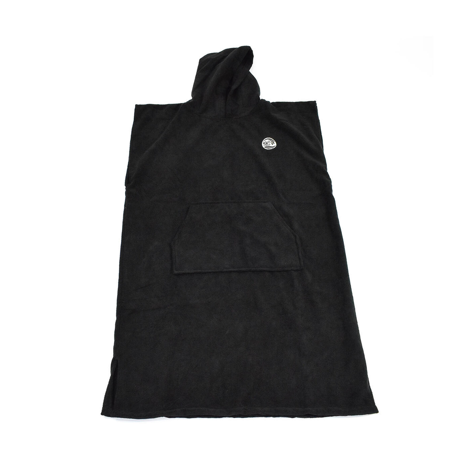 9ws - Poncho Surf Microfibre Sans Manches - Serviette Poncho - Noir - Taille Unique - Decathlon