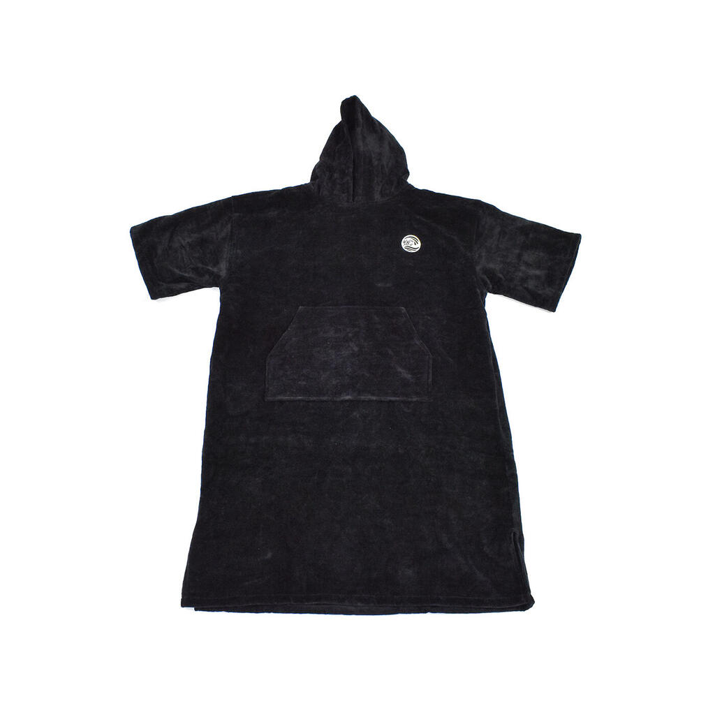 Cotton surf poncho with sleeves