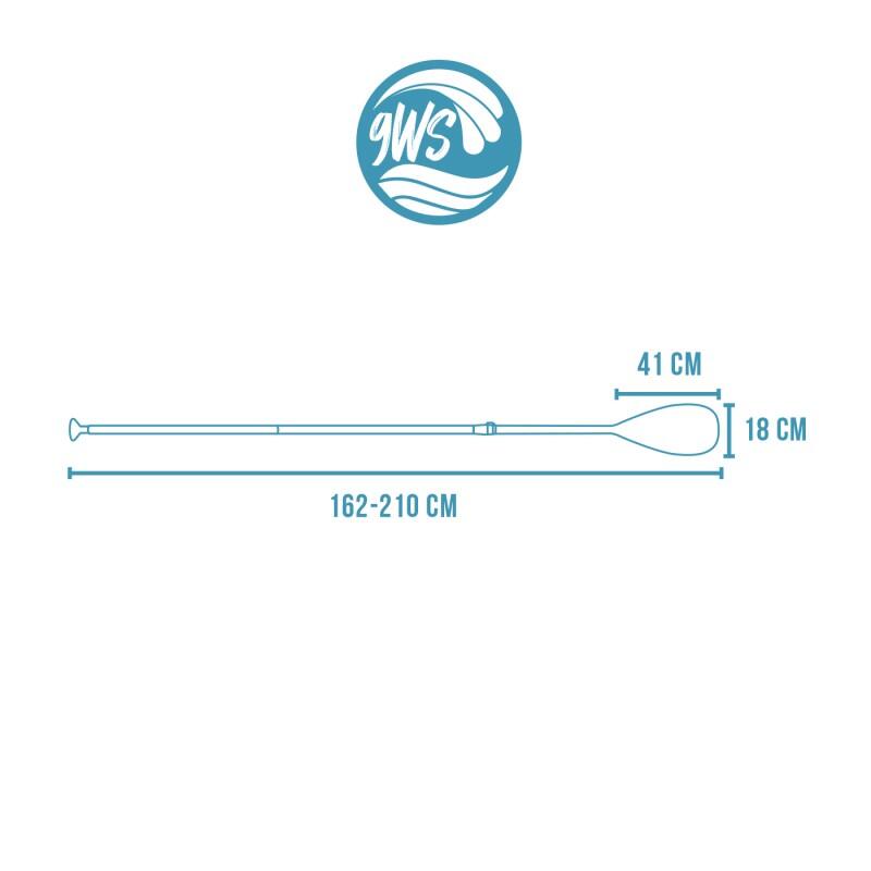 3-segmenten fiber peddel