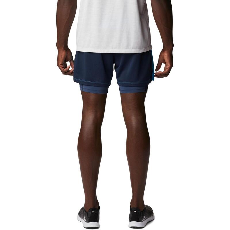 Pantaloni scurti pentru sport M Endless Trail 2 In 1 Short - albastru barbati