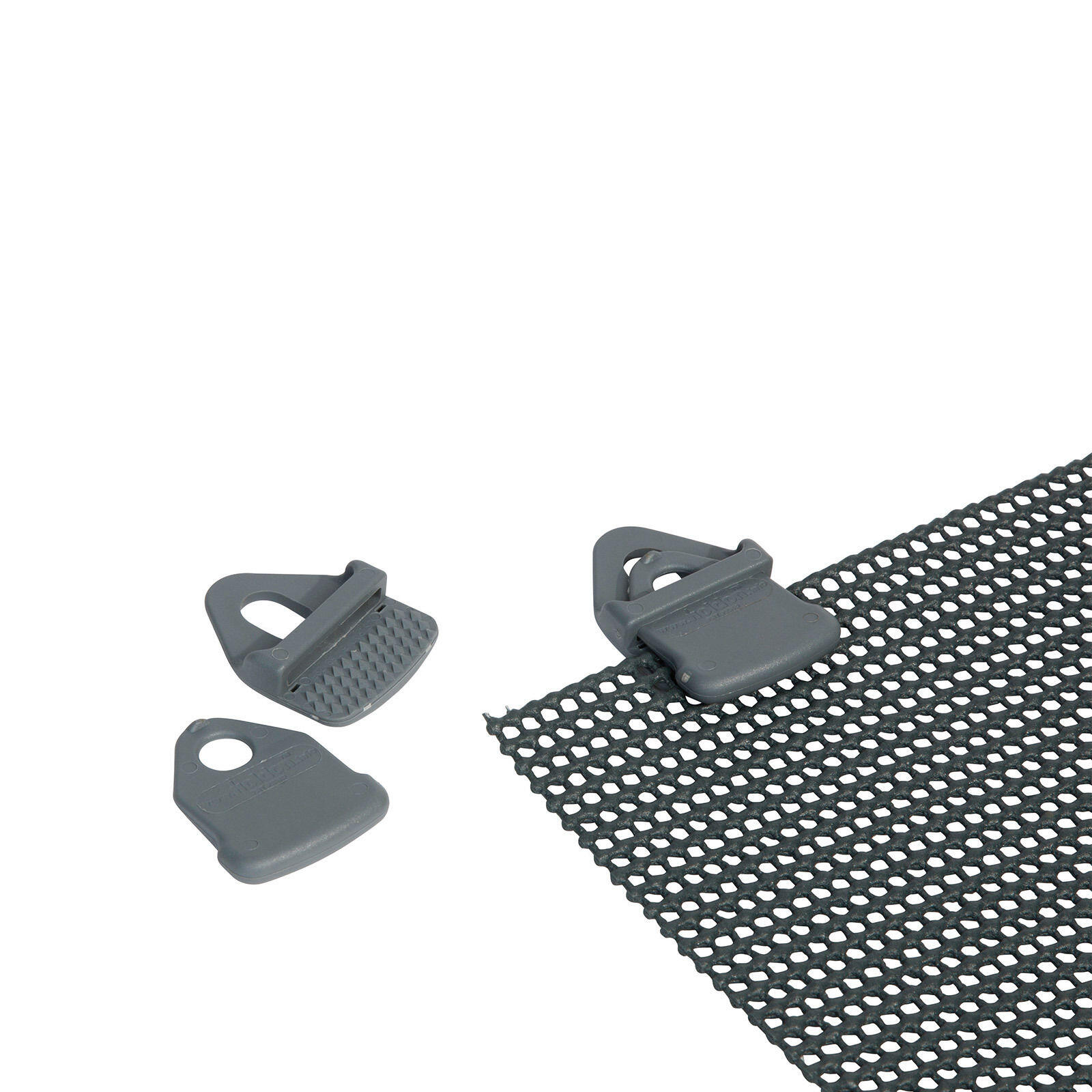 BO-CAMP 4er Set Teppich Boden Clip Vor Zelt Planen Spanner Klemme Halter Camping