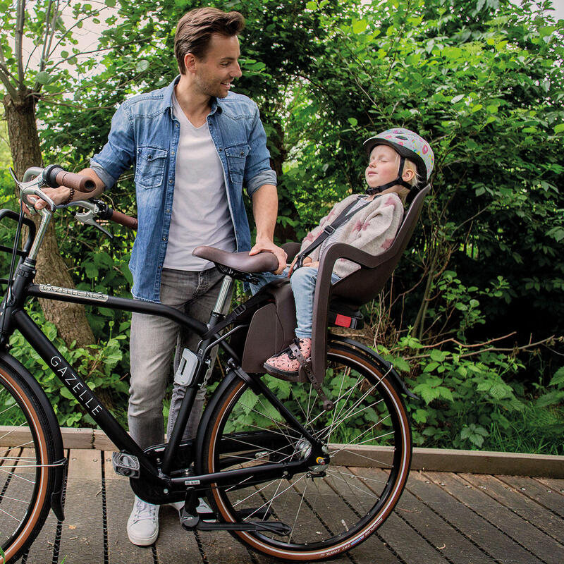 Hinterer Fahrradsitz mit Kinderrahmenbefestigung Polisport Groovy RS+