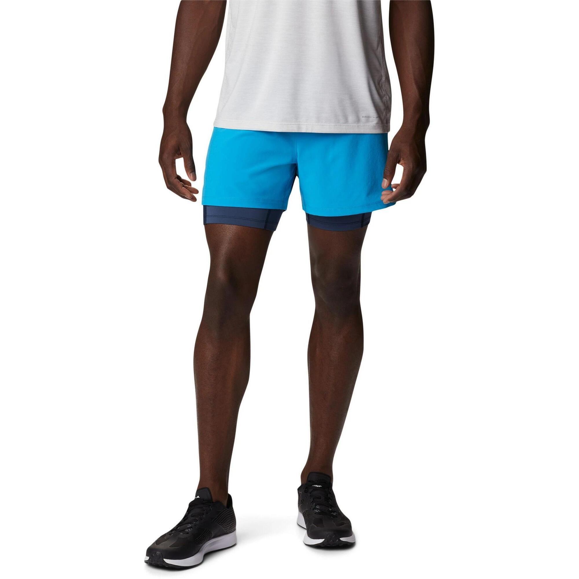 Columbia - Shorts De Sport Hommes Endless Trail 2 In 1 - Short - Bleu - 34 - Decathlon