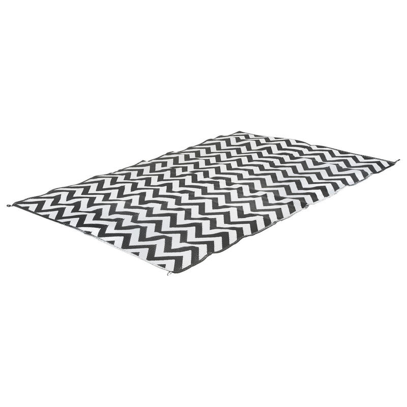 Bo-Camp - Alfombra - Wave - Grande - Negro/Blanco