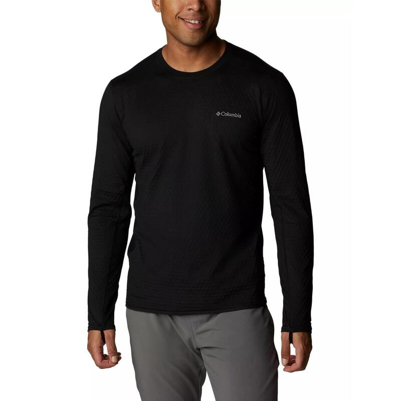 Top lenjerie de corp M Bliss Ascent Long Sleeve - negru barbati