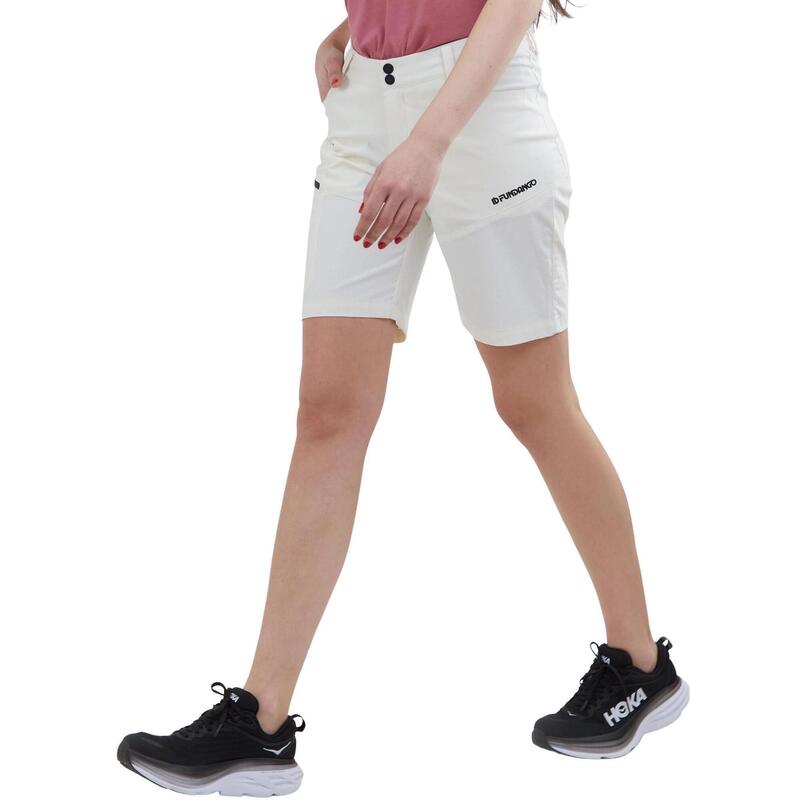 Pantaloni scurti pentru drumetii Azua Active Short - alb femei