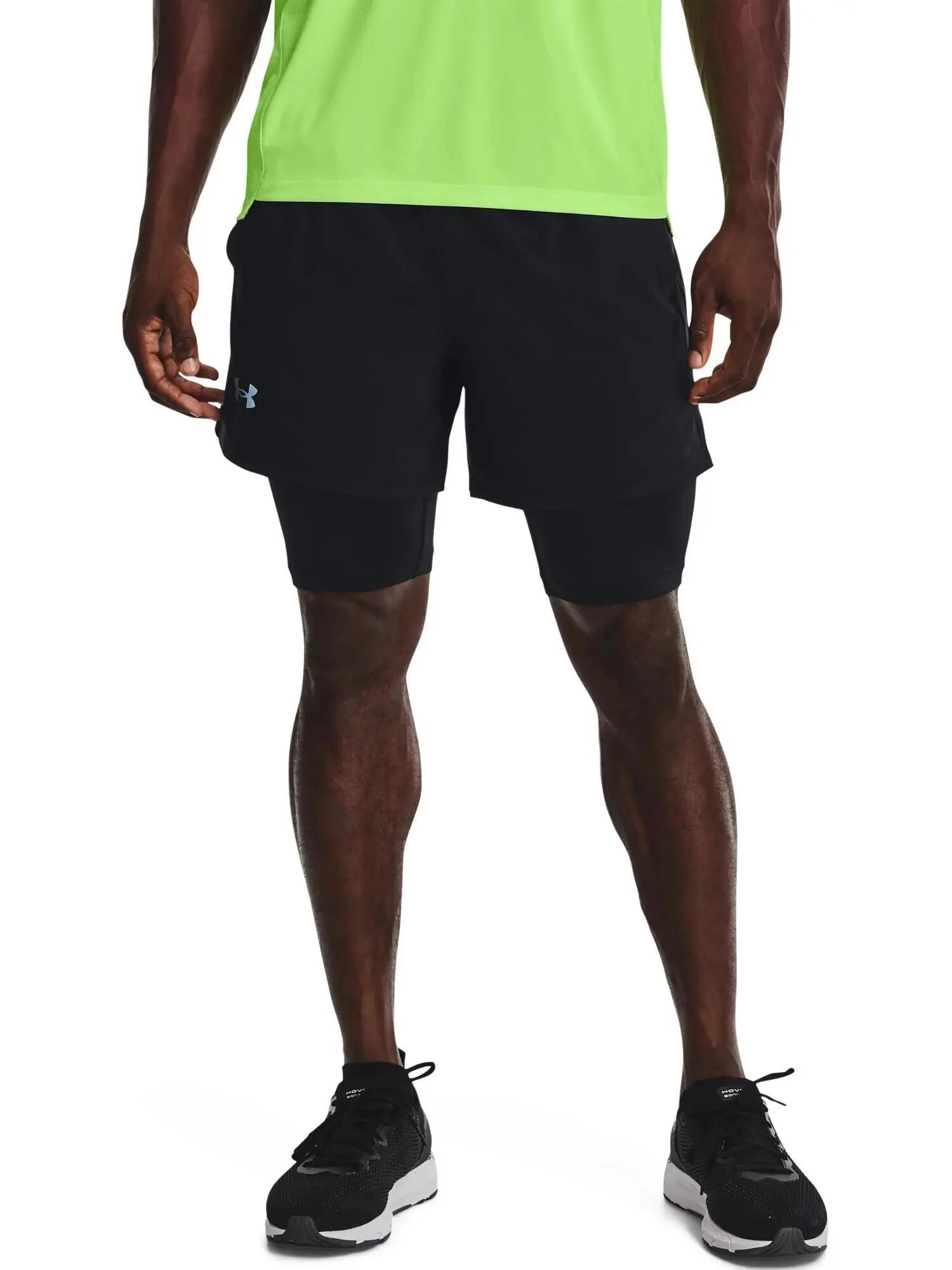 Ua M Launch Sw 5'' 2N1 Short férfi sport rövidnadrág - fekete 1/7