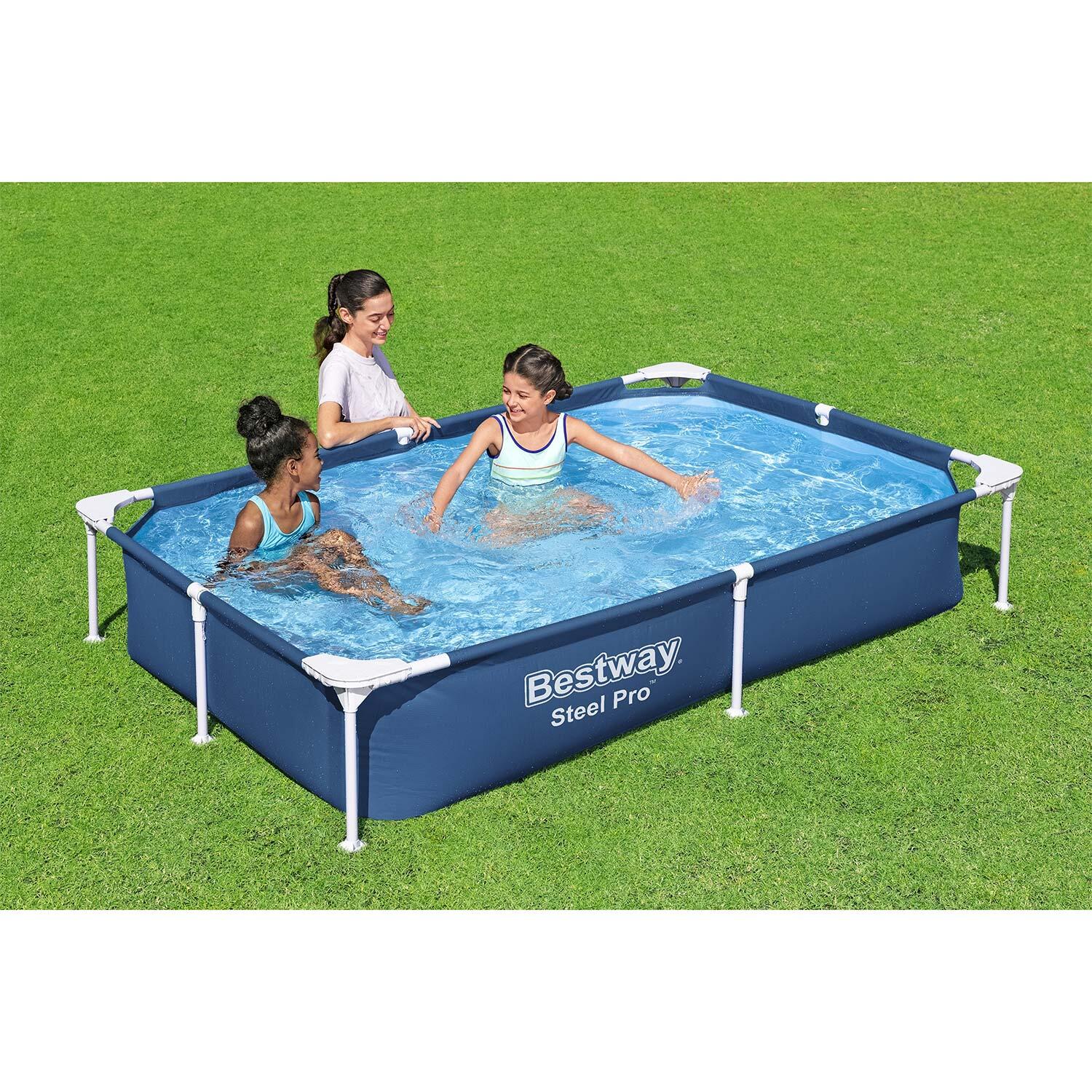 Bestway Steel Pro zwembad 221x150x43 cm 4/6