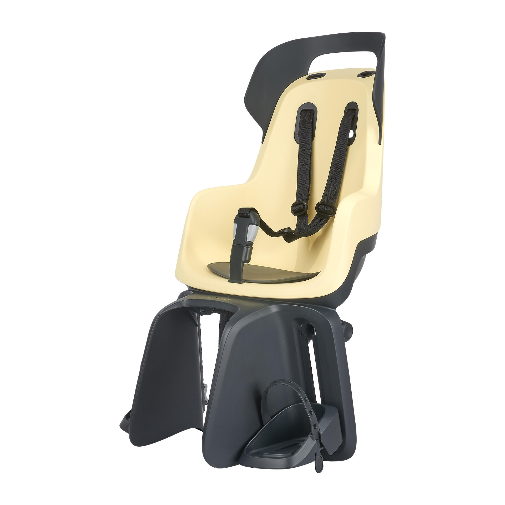 Bobike - Siège Arrière Pour Vélo Go Pour Porte-bagages Jaune Pastel - Siège Vélo Enfant - Beige|jaune - Taille Unique - Decathlon