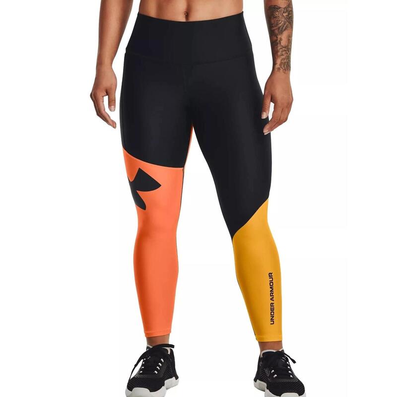 Pantaloni de sport Armour Colorblock Ankle Leg - portocaliu femei