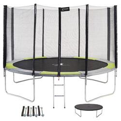 Trampoline rond Ø430cm avec filet, échelle, bâche et kit ancrage - RALLI 430