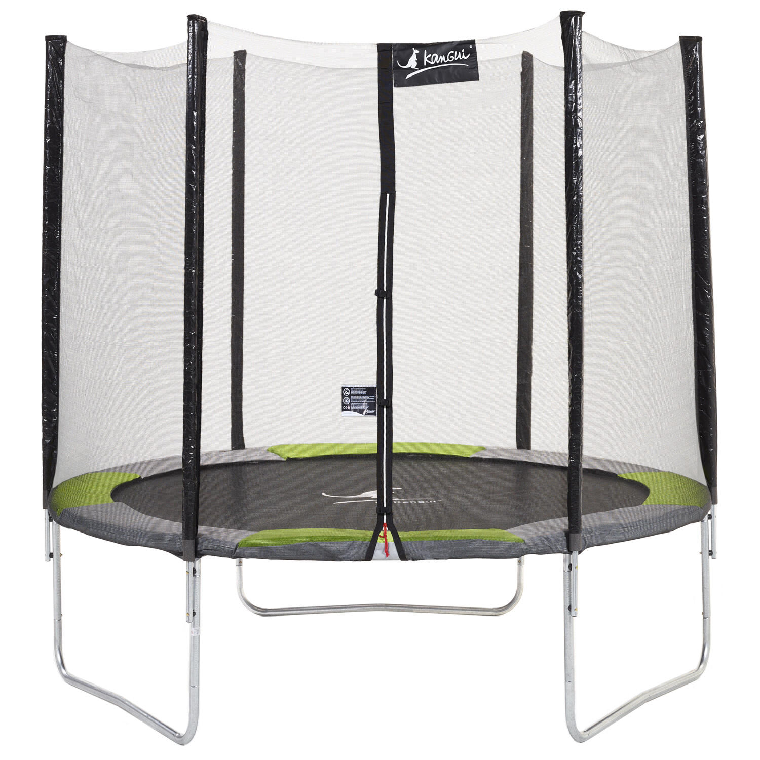Kangui - Trampoline Rond Ø250cm Avec Filet De Sécurité - Ralli 250 - Trampoline - Vert - 245cm - Decathlon
