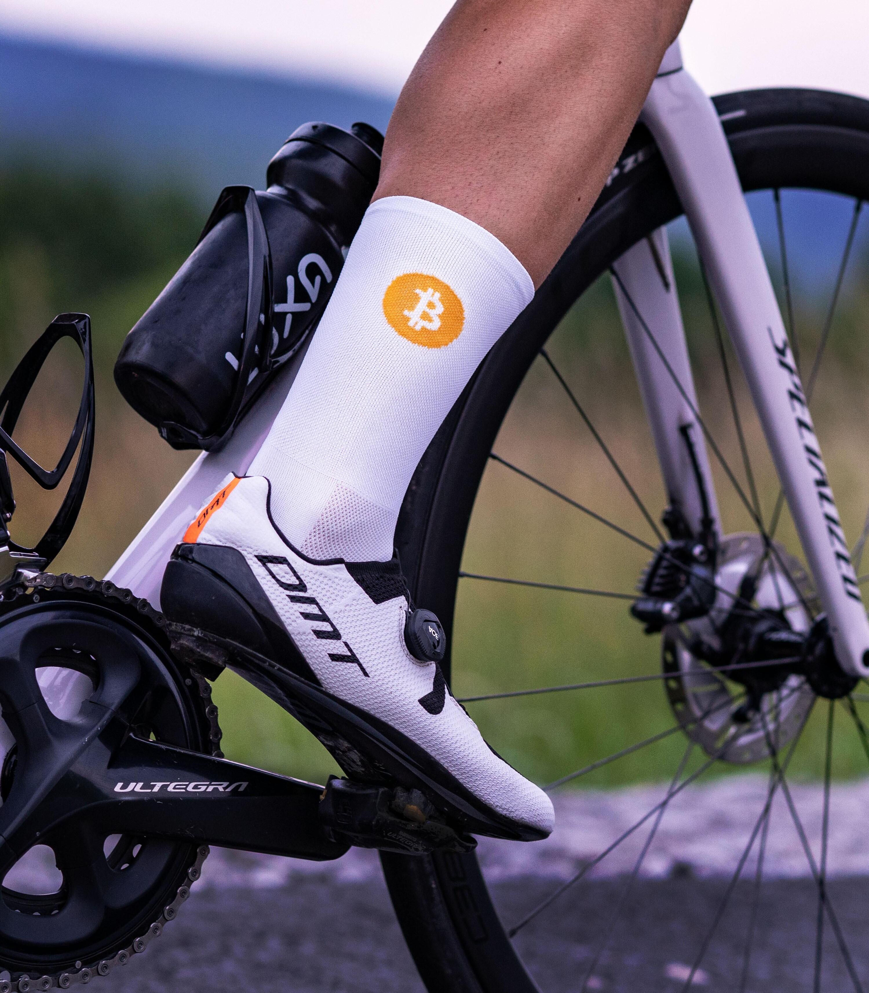 Skarpety Rowerowe Luxa z Logiem Bitcoin 4/5