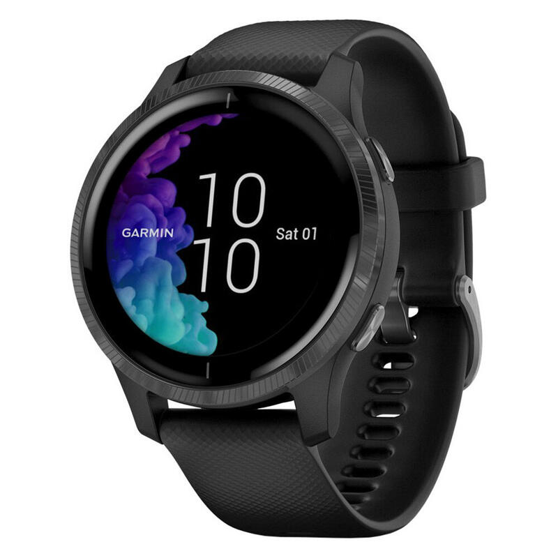 Reconditionné - Garmin Venu GPS Noir et Bracelet Silicone Noir - état correct