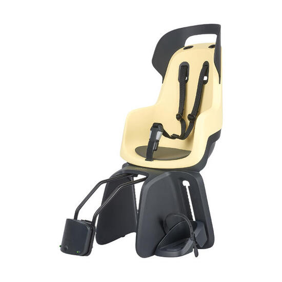 Siège arrière pour vélo GO à monter sur le cadre Jaune Pastel