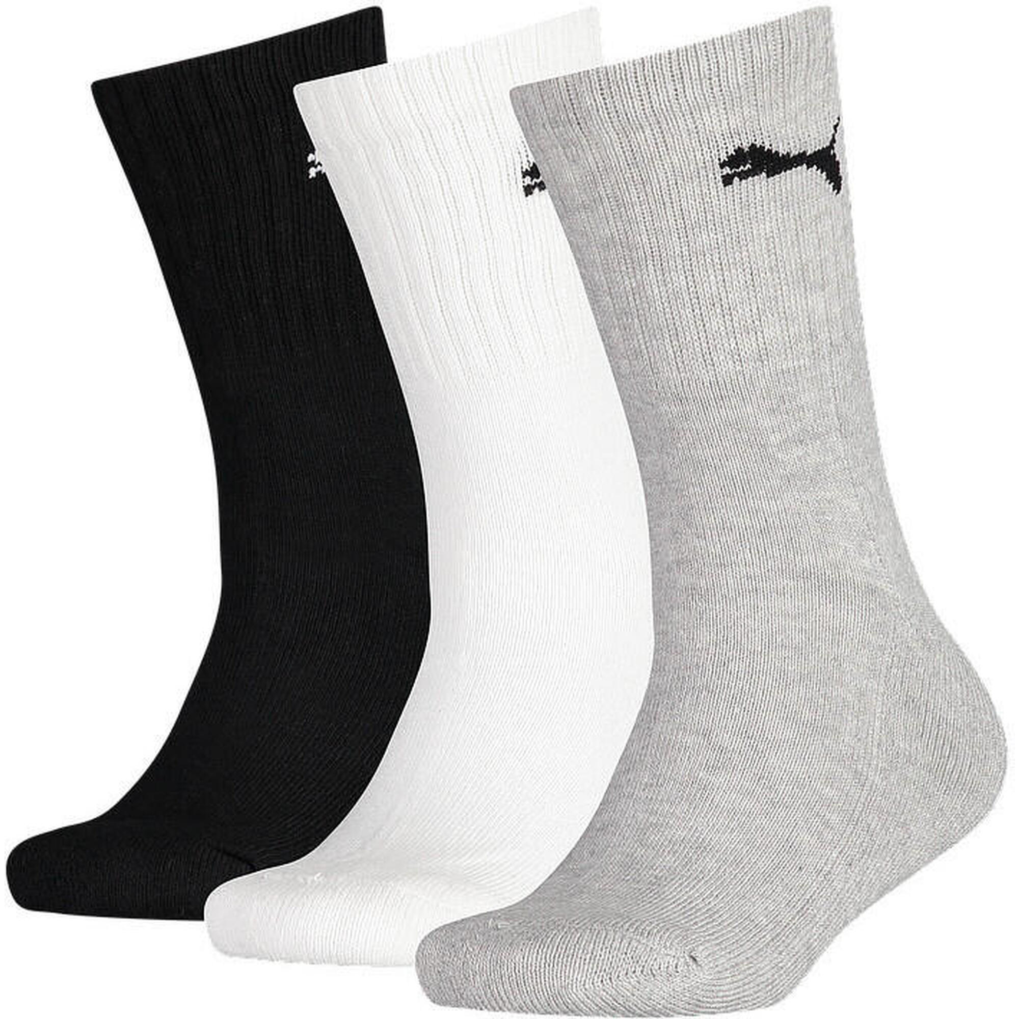 Puma - Chaussettes Unisexe Paquet De 3 Confortable À Porter - Chaussettes - Multicolore - 31/34 - Decathlon