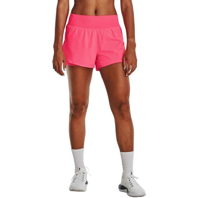 Flex Woven 2-In-1 Short női sport rövidnadrág - rózsaszín