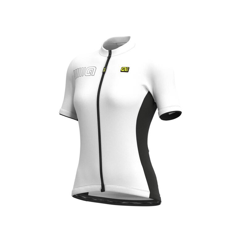 Maillot Manches Courtes Femme Alé Color Block Blanc
