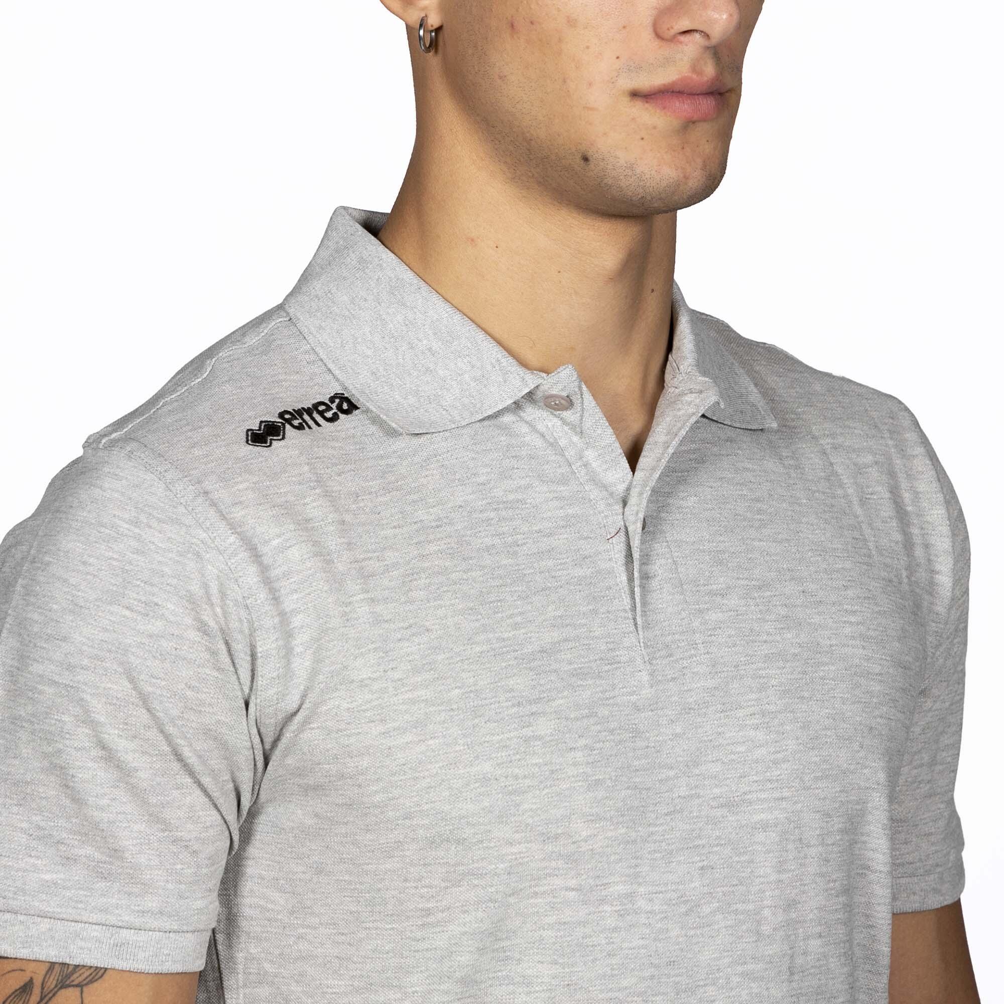Polo  Errea Team Colour 2012 Ad Mc Grigio  Adulto 4/4