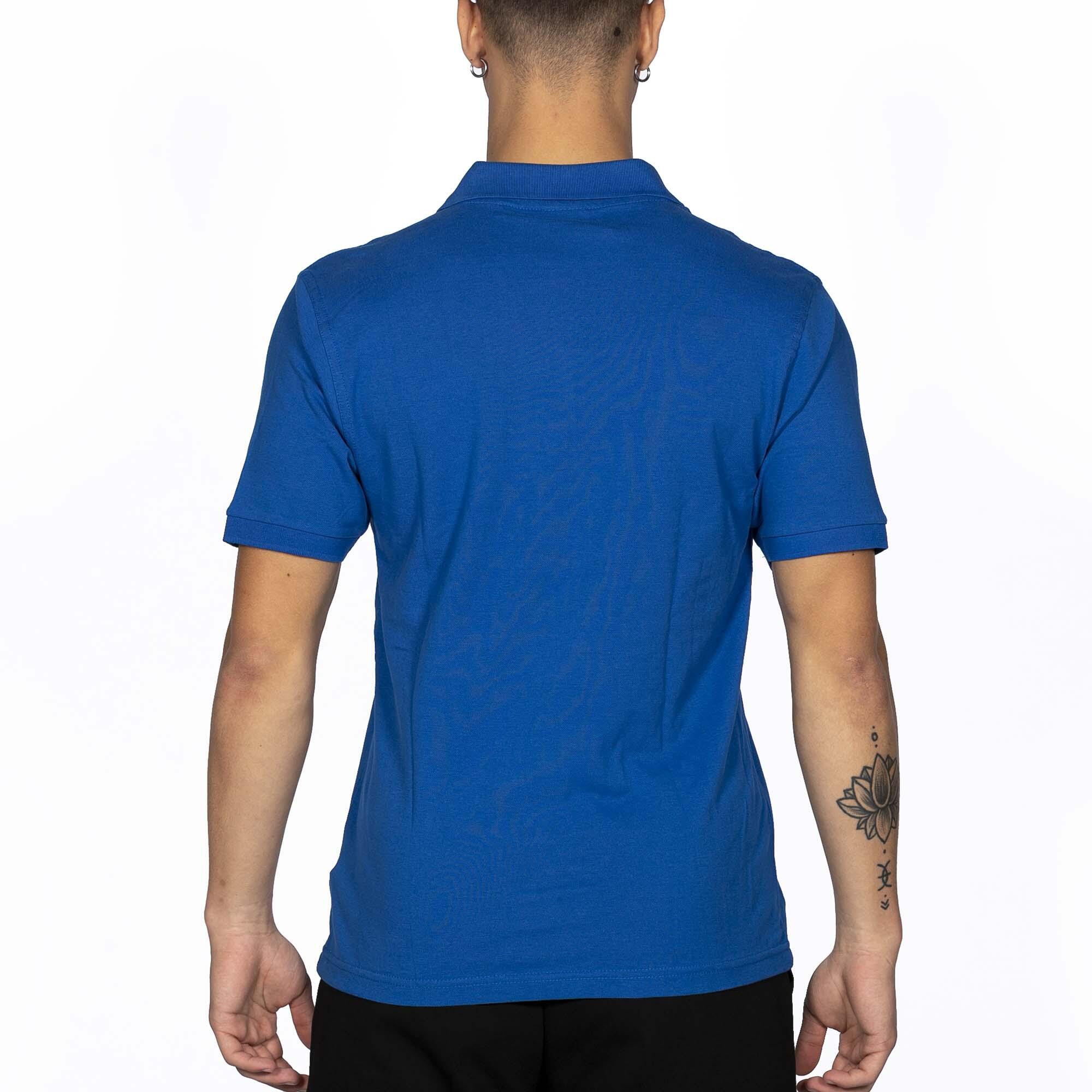 Camisa Polo Errea Team Color 2012 Ad Mc Azul Real Adulto 3/4