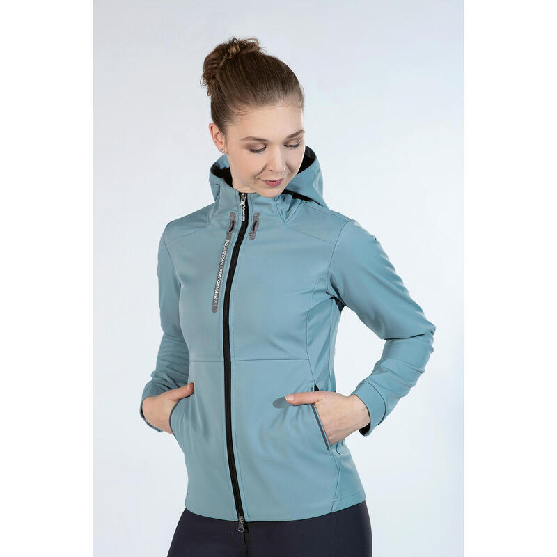 Damen Softshelljacke Performance für Reitsport gelb