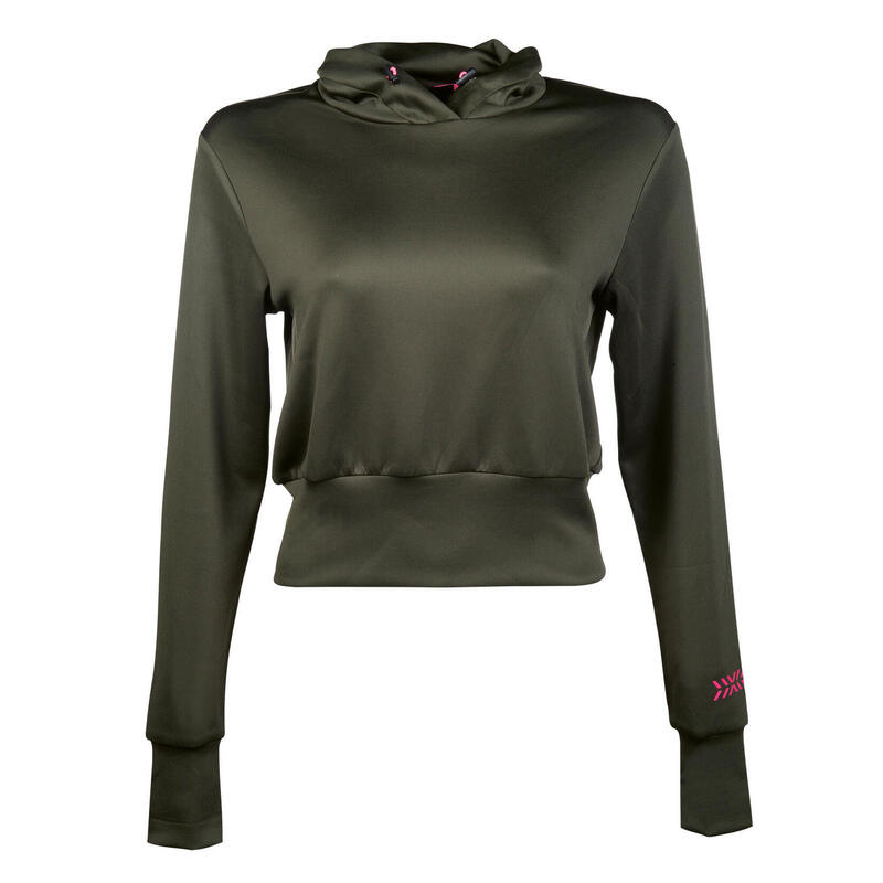 Damen Sweatshirt Survival olivgrün