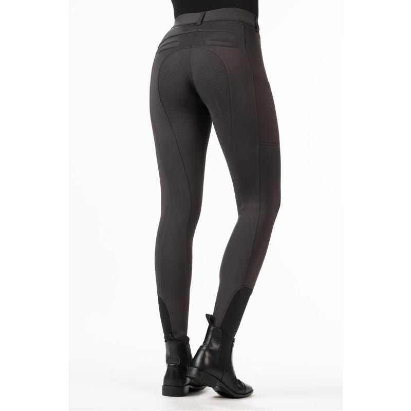 Damen Reithose Emma Silikon-Vollbesatz schwarz