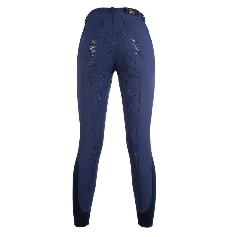 Damen Reithose Morello PAM Silikon-Vollbesatz indigo