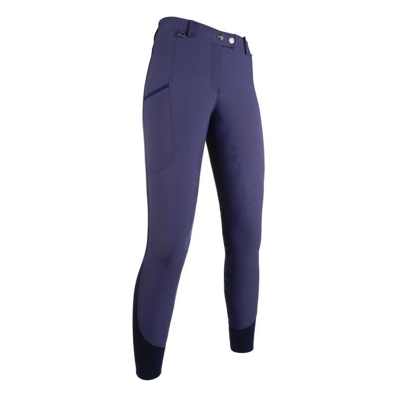 Damen Reithose Morello PAM Silikon-Vollbesatz indigo