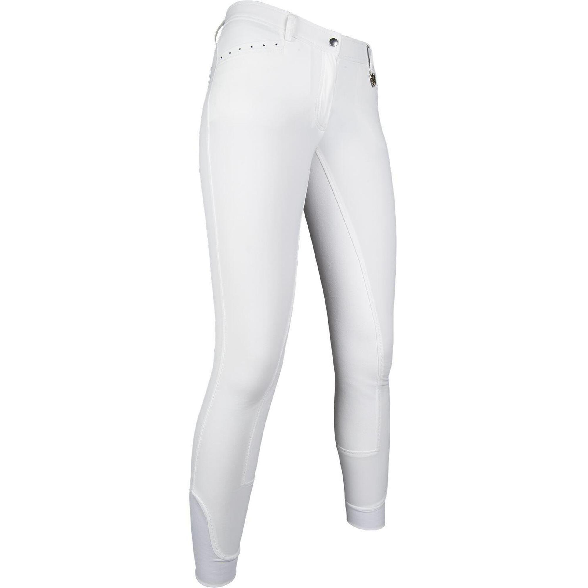 Damen reithose Limoni PAM horse 3/4 Alos Besatz weiß