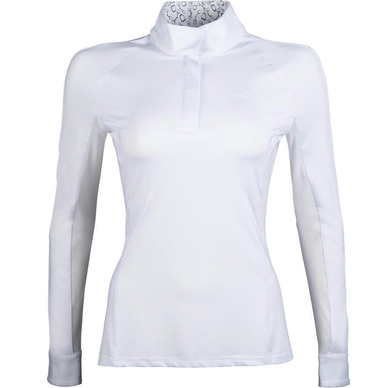 Damen shirt Hunter langarm weiß