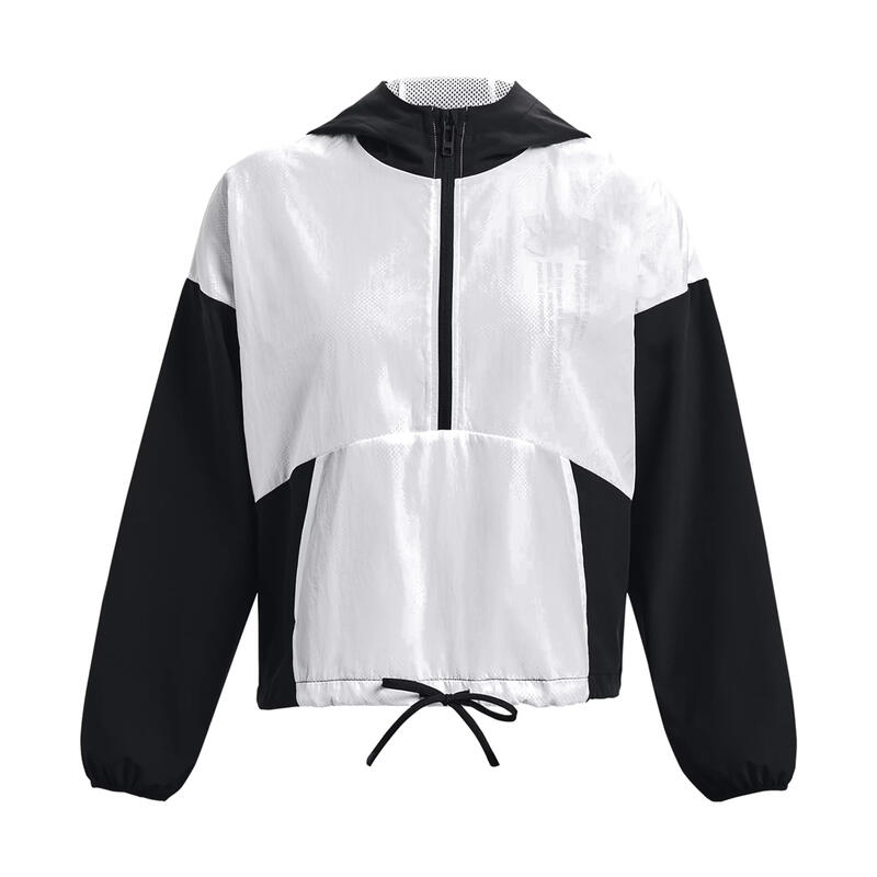 Jacheta pentru alergare Woven Graphic Jacket - negru femei