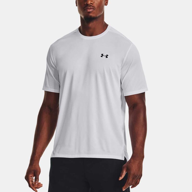 Tricou Under Armour Tech Vent SS pentru bărbați, alb, alb