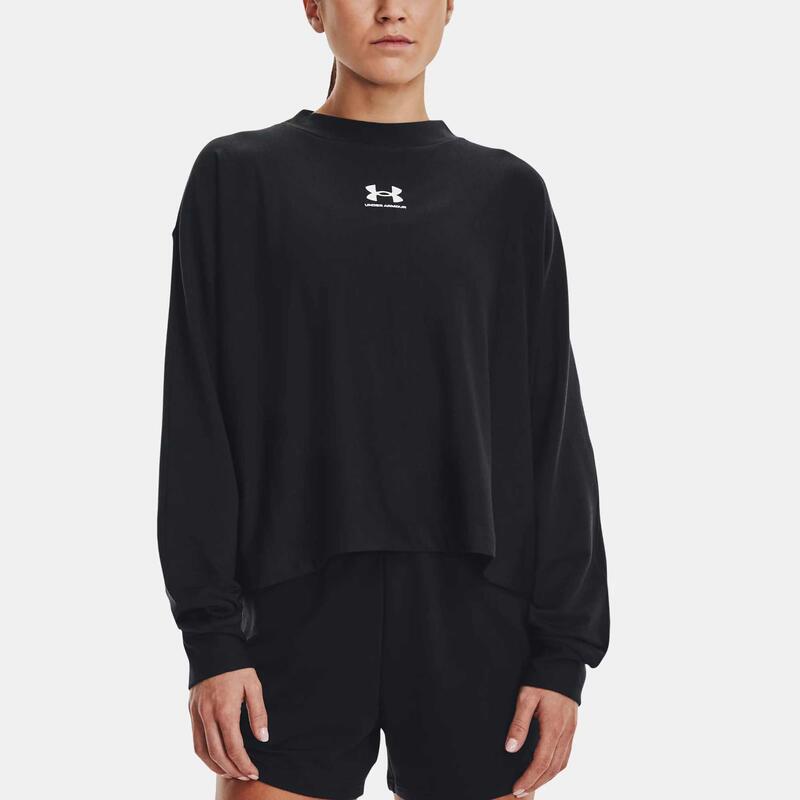 Under Armour Rival Terry Oversized Crew Overhemd Vrouwen