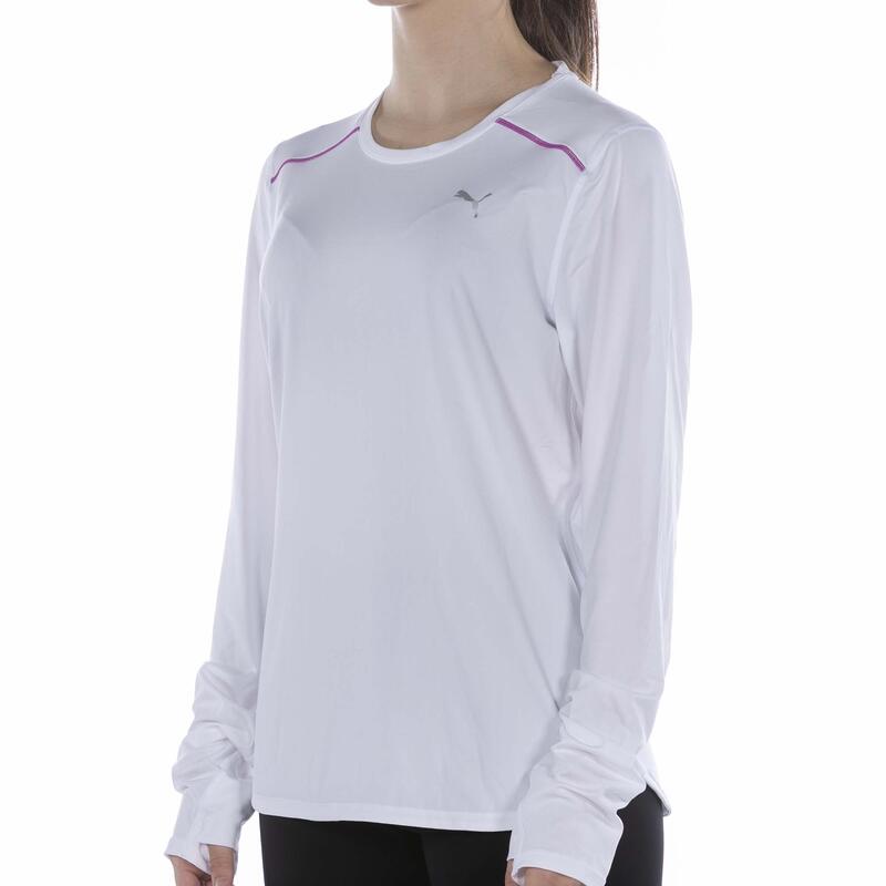 T-Shirt Puma Run Cloudspun Marathon  Bianco Donna