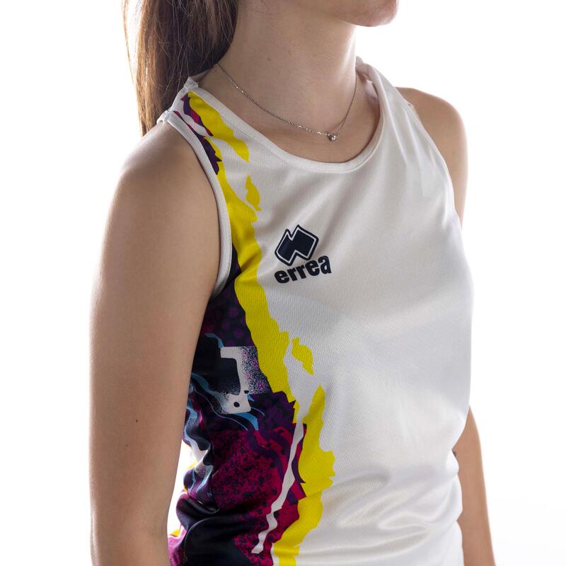 Camiseta De Tirantes Blanca Errea Pamela Padel Mujer