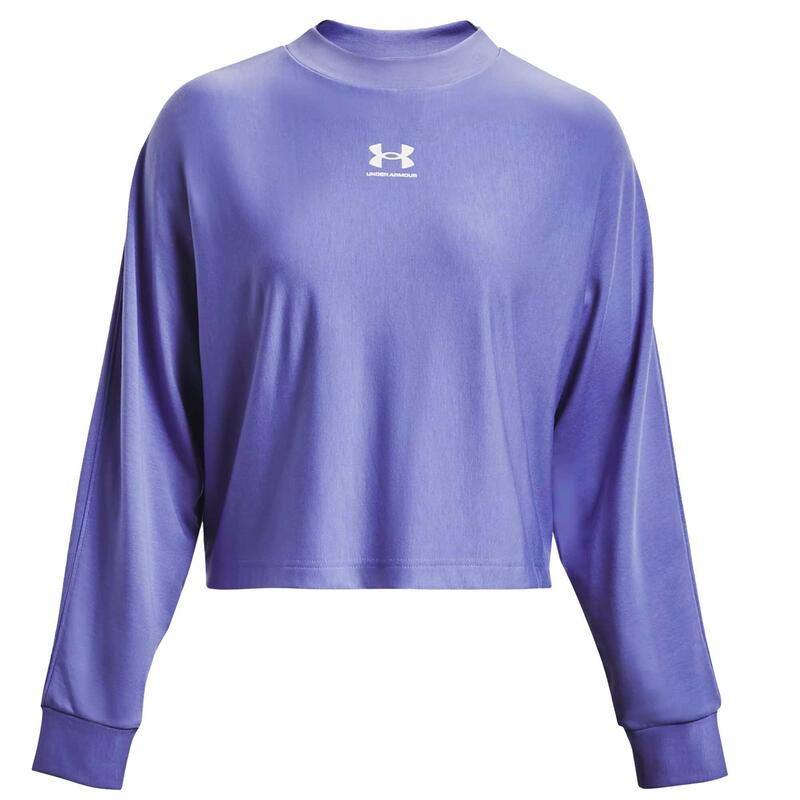 Maglia Under Armour Rival Terry Oversized Crew Donna