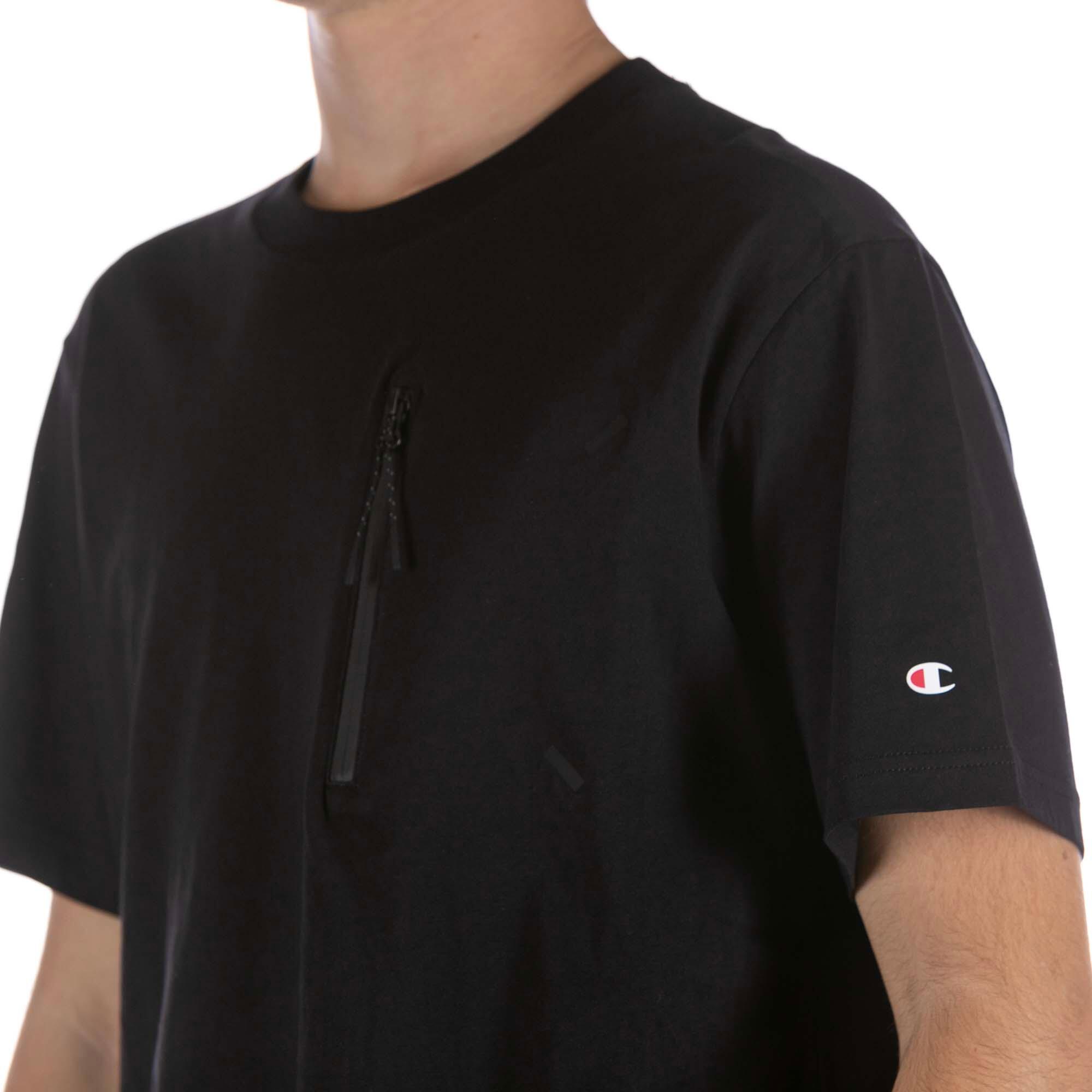 Camiseta De Cuello Redondo Champion Camiseta Negra Adulto 4/4