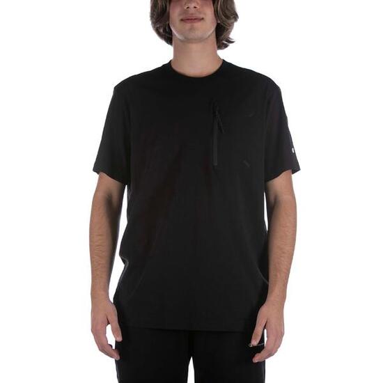 Camiseta Champion Cuello Redondo Camiseta Negra Adulto