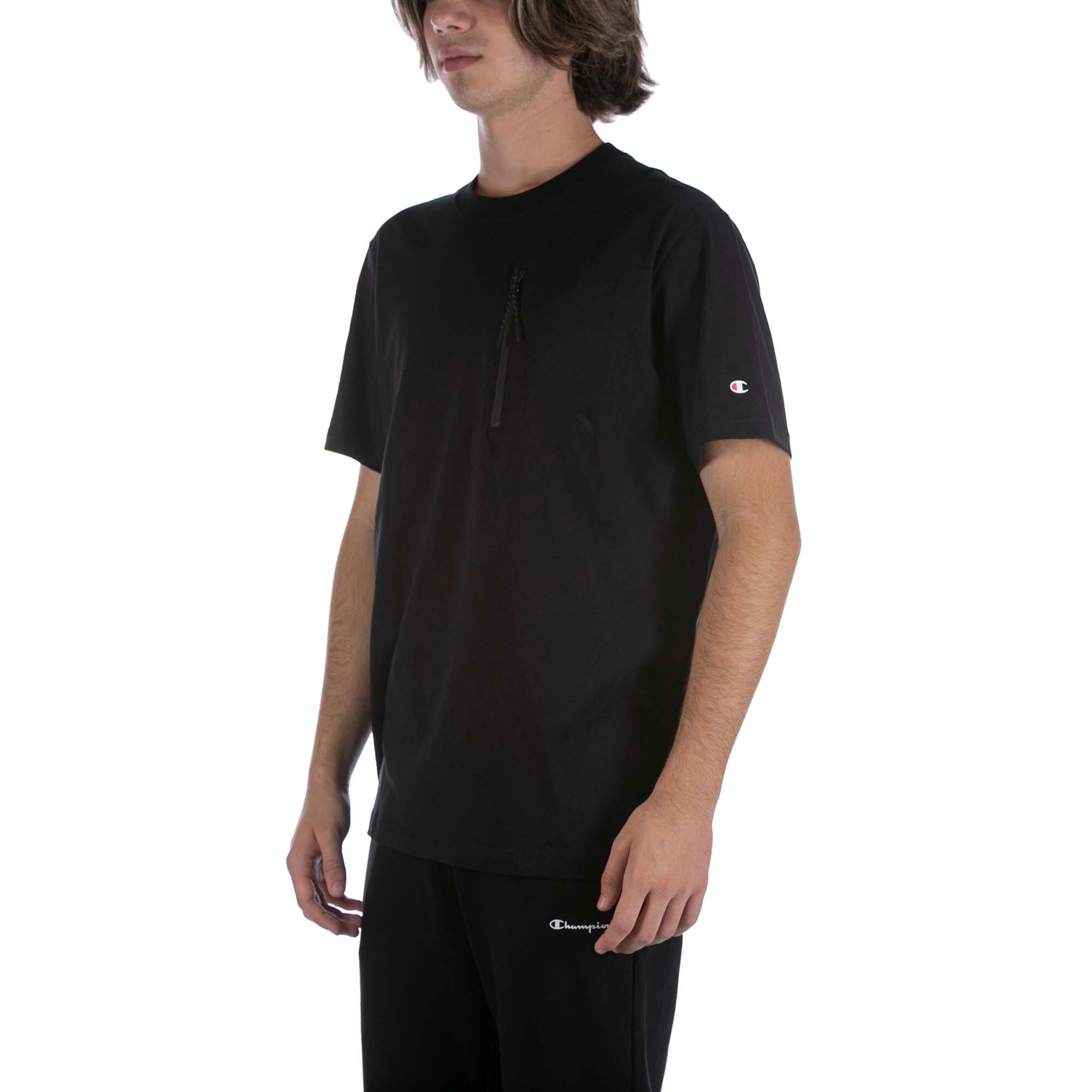 Camiseta De Cuello Redondo Champion Camiseta Negra Adulto 2/4