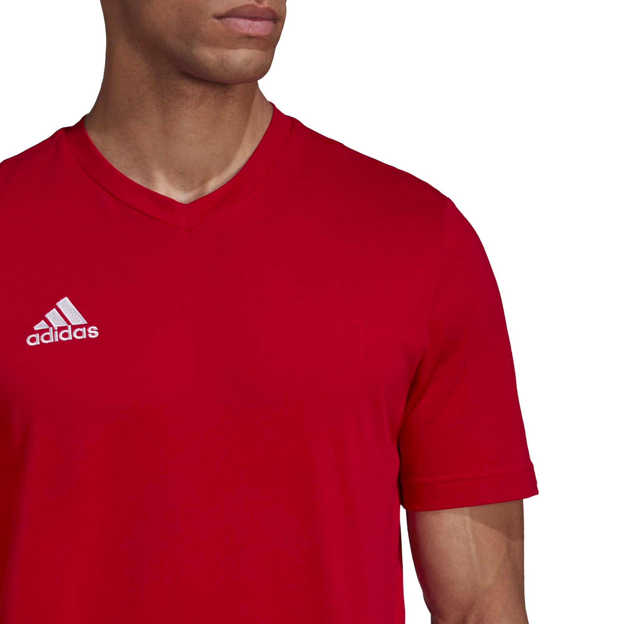 Adidas Entrada 22 T-Shirt voor Mannen in Team Power Rood 4/7