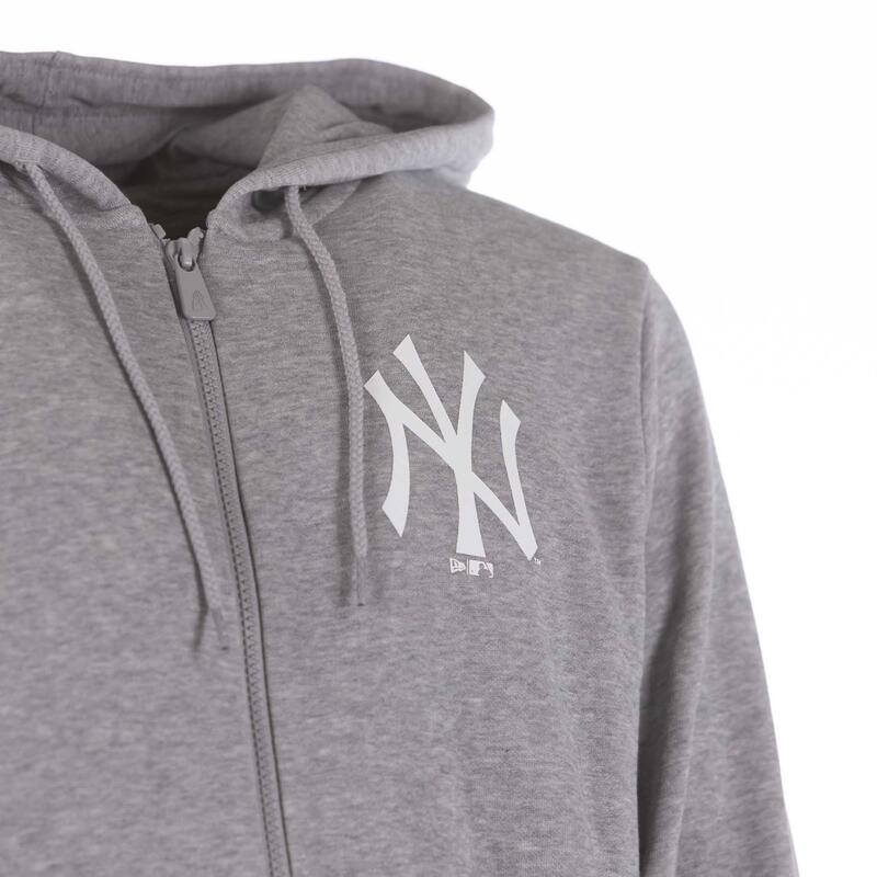 Felpe New Era  League Essntls Fz Hoody Neyyan  Hgrwhi Adulto